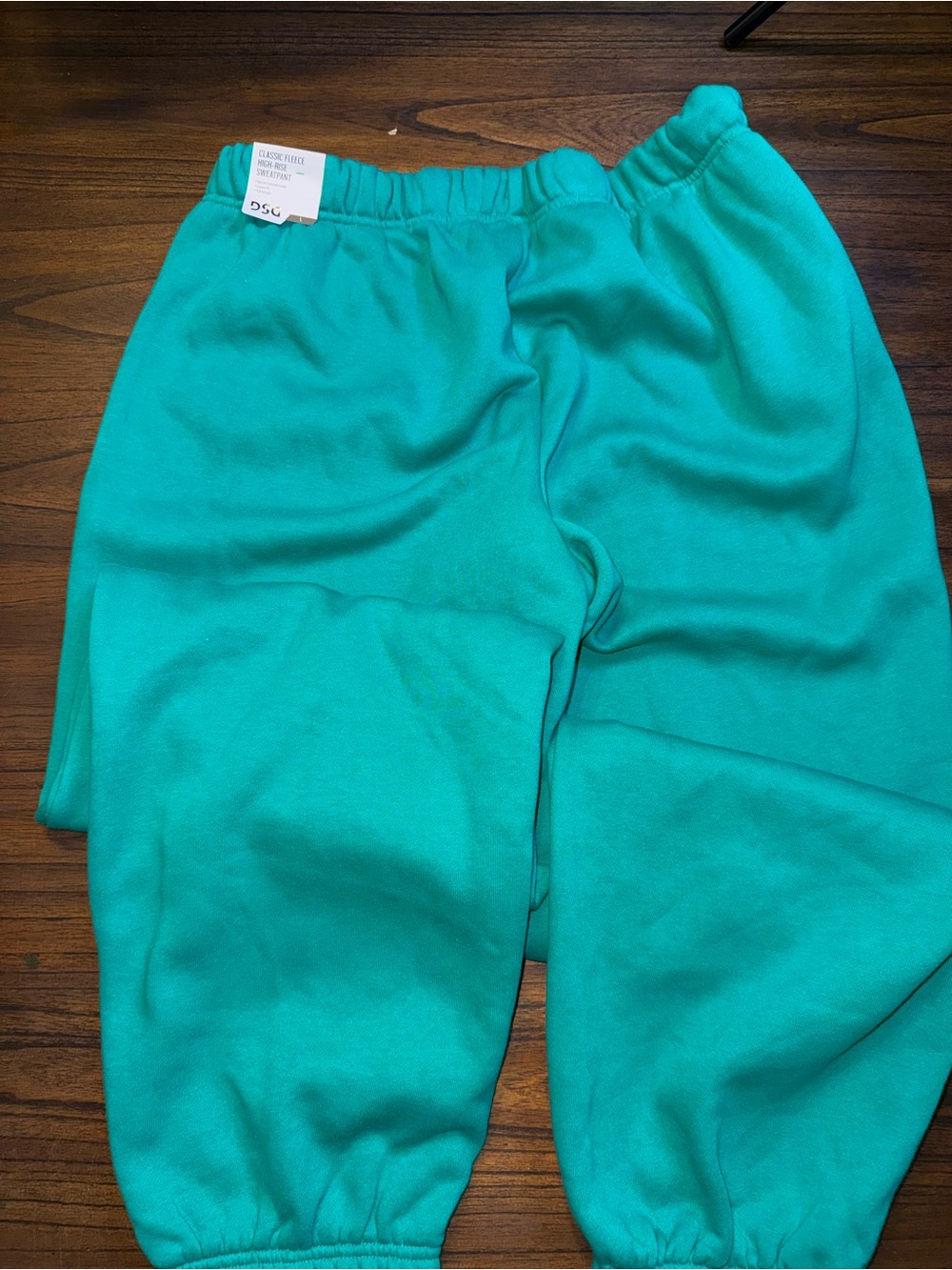 Women’s Green Fleece High Rise Sweatpants